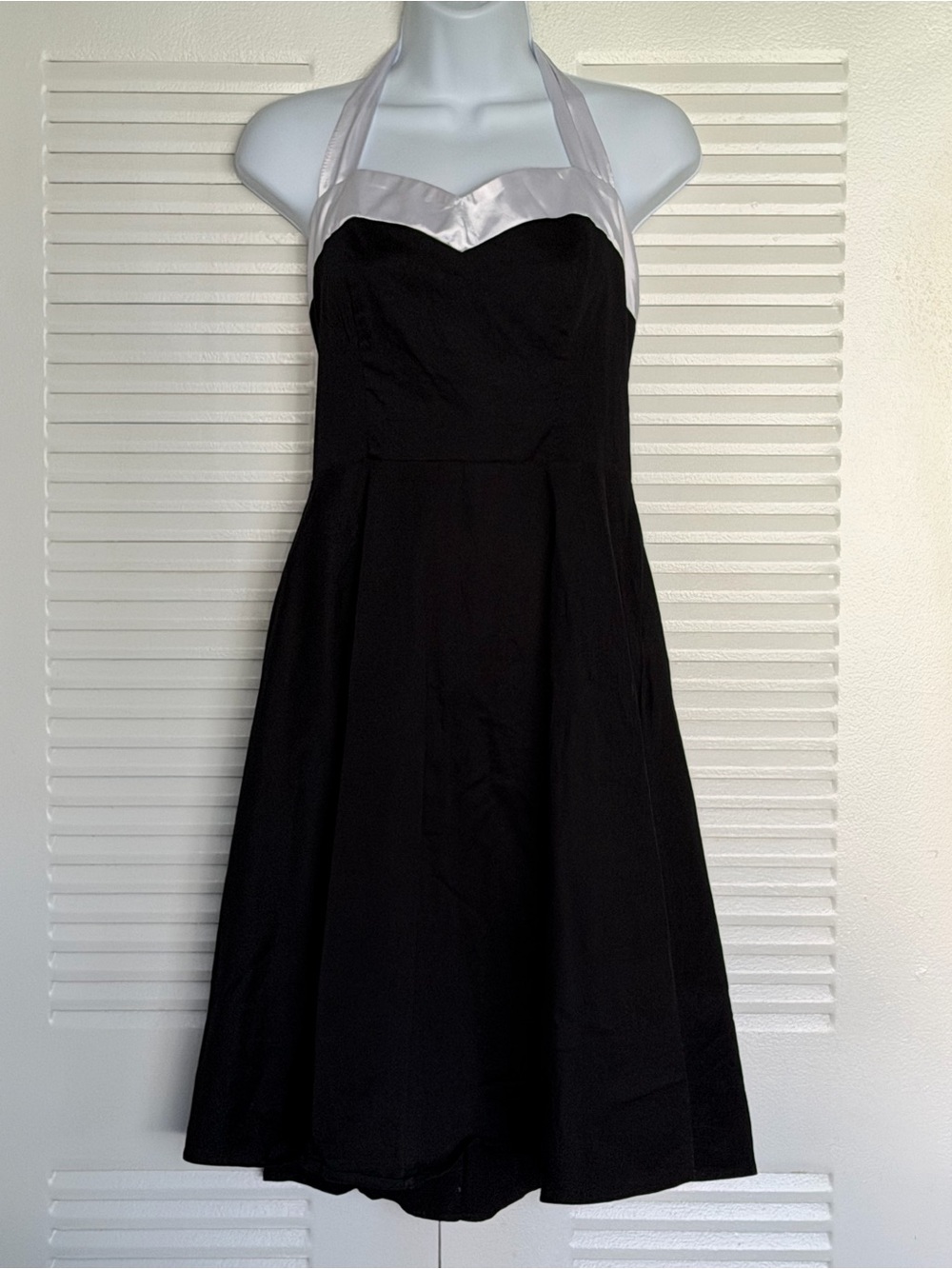 Altered Dresstells Retro Tuxedo Halter Swing Dress - Fits M
